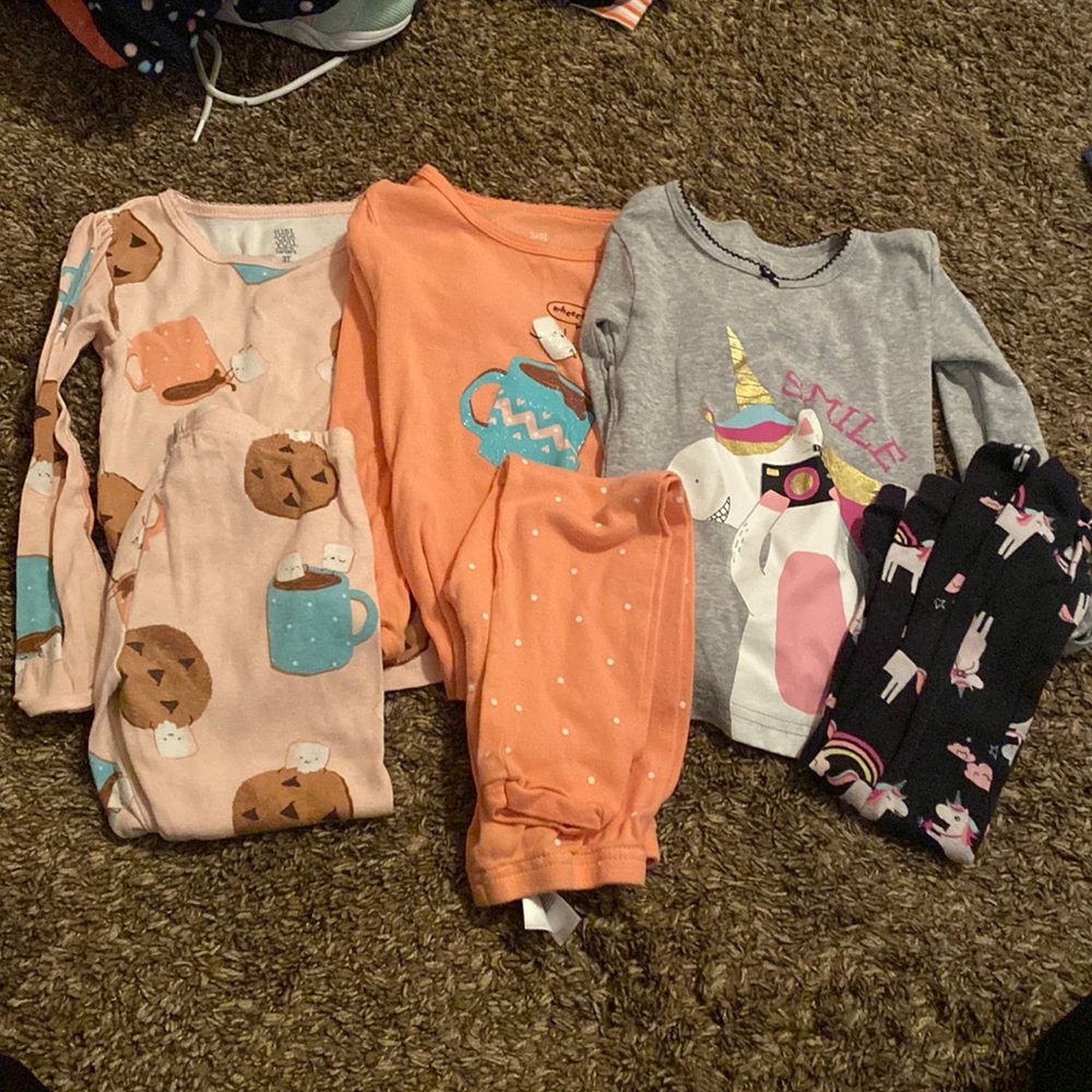 3 Pack! Long sleeve/pants PJ sets